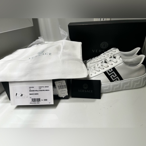 Versace sneakers Vitello + Nastro Greca - Picture 10 of 11